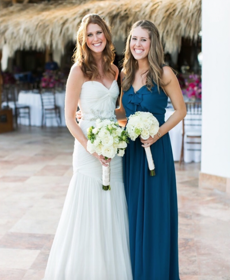 Coby stands by her sister’s side, Kayla, as she gets married in San Jose del Cabo, Mexico.